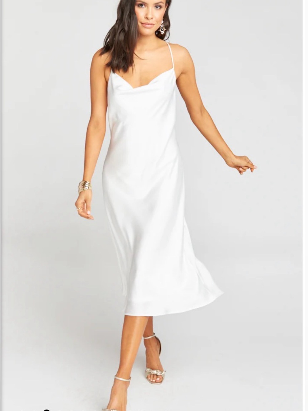 ShowMeYourMuMu Strapless Cowl Slip Dress
